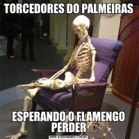 TORCEDORES DO PALMEIRAS ESPERANDO O FLAMENGO PERDER