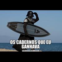 OS CADERNOS QUE EU GANHAVA