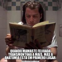 QUANDO MAMASTE FEIJOADA TRANSMONTANA A MAIS, MAS A ANATOMIA ESTÁ EM PRIMERO LUGAR 