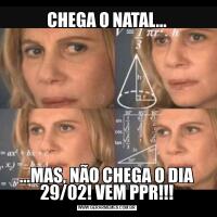 CHEGA O NATAL......MAS, NÃO CHEGA O DIA 29/02! VEM PPR!!!