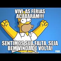 VIVI, AS FÉRIAS ACABARAM!!!SENTIMOS SUA FALTA, SEJA BEM VINDA DE VOLTA!