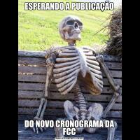 ESPERANDO A PUBLICAÇÃODO NOVO CRONOGRAMA DA FCC