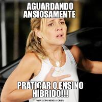 AGUARDANDO ANSIOSAMENTE PRATICAR O ENSINO HÍBRIDO!!!