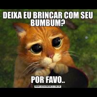 DEIXA EU BRINCAR COM SEU BUMBUM?POR FAVO..