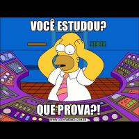 VOCÊ ESTUDOU?QUE PROVA?!