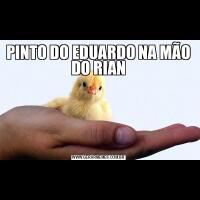 PINTO DO EDUARDO NA MÃO DO RIAN