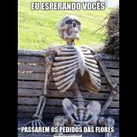 EU ESPERANDO VOCÊSPASSAREM OS PEDIDOS DAS FLORES