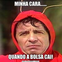 MINHA CARA......QUANDO A BOLSA CAI!