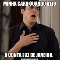 MINHA CARA QUANDO VEJOA CONTA LUZ DE JANEIRO. 
