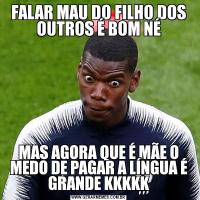 FALAR MAU DO FILHO DOS OUTROS É BOM NÉMAS AGORA QUE É MÃE O MEDO DE PAGAR A LÍNGUA É GRANDE KKKKK