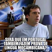 SERÁ QUE EM PORTUGAL TAMBÉM FAZEM PROVA DE LÍNGUA MOÇAMBICANA?