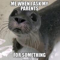 ME WHEN I ASK MY PARENTSFOR SOMETHING