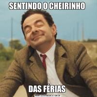 SENTINDO O CHEIRINHO DAS FÉRIAS 