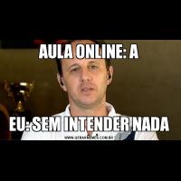 AULA ONLINE: AEU: SEM INTENDER NADA