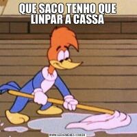 QUE SACO TENHO QUE LINPAR A CASSA
