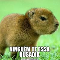 NINGUÉM TE ESSA OUSADIA