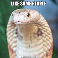 LIKE SOME PEOPLE