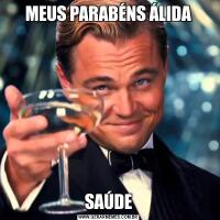 MEUS PARABÉNS ÁLIDASAÚDE