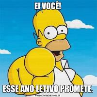 EI VOCÊ!ESSE ANO LETIVO PROMETE.