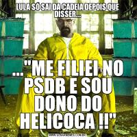 LULA SÓ SAI DA CADEIA DEPOIS QUE DISSER......