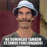NO DOMINGÃO TAMBÉM ESTAMOS FUNCIONANDO!