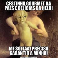 CESTINHA GOURMET DA PÃES E DELÍCIAS DA HELÔ!ME SOLTAA! PRECISO GARANTIR A MINHA!