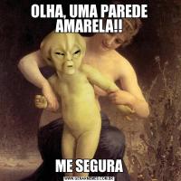 OLHA, UMA PAREDE AMARELA!!ME SEGURA