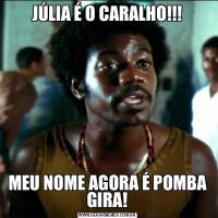 JÚLIA É O CARALHO!!!MEU NOME AGORA É POMBA GIRA!