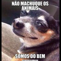 NÃO MACHUQUE OS ANIMAISSOMOS DO BEM