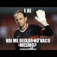 E AE VAI ME DEIXAR NO VACO MESMO?
