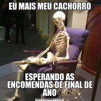 EU MAIS MEU CACHORROESPERANDO AS ENCOMENDAS DE FINAL DE ANO
