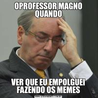 OPROFESSOR MAGNO QUANDOVER QUE EU EMPOLGUEI FAZENDO OS MEMES