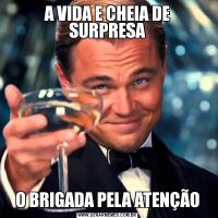 A VIDA E CHEIA DE SURPRESAO BRIGADA PELA ATENÇÃO