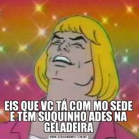 EIS QUE VC TÁ COM MO SEDE E TEM SUQUINHO ADES NA GELADEIRA