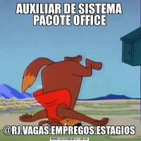 AUXILIAR DE SISTEMA PACOTE OFFICE@RJ.VAGAS.EMPREGOS.ESTAGIOS