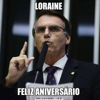 LORAINE FELIZ ANIVERSÁRIO 
