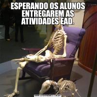 ESPERANDO OS ALUNOS ENTREGAREM AS ATIVIDADES EAD.