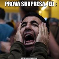    PROVA SURPRESA,  EU :                                                                         