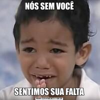 NÓS SEM VOCÊSENTIMOS SUA FALTA