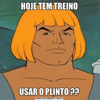 HOJE TEM TREINOUSAR O PLINTO ??