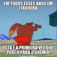 EM TODOS ESSES ANOS EM ITAQUERAESTA É A PRIMEIRA VEZ QUE PERCO PARA O GRÊMIO