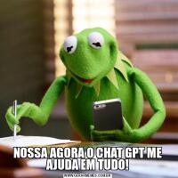 NOSSA AGORA O CHAT GPT ME AJUDA EM TUDO!
