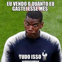 EU VENDO O QUANTO EU GASTEI ESSE MÊS TUDO ISSO 