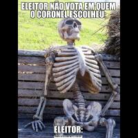 ELEITOR NÃO VOTA EM QUEM O CORONEL ESCOLHEU:ELEITOR: