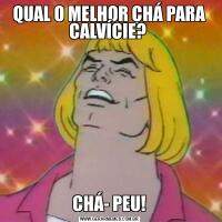 QUAL O MELHOR CHÁ PARA CALVÍCIE? CHÁ- PEU!