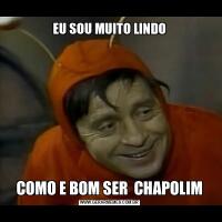 EU SOU MUITO LINDOCOMO E BOM SER  CHAPOLIM
