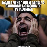O CAD 5 VENDO QUE O CAD 3 E 4 GANHARAM A GINCANA DE FESTA JUNINA.