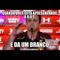 QUANDO VOCÊ ESTA APRESENTANDO A A.O.TE DA UM BRANCO