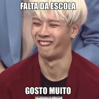 FALTA DA ESCOLA GOSTO MUITO 