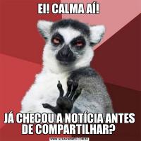 EI! CALMA AÍ! JÁ CHECOU A NOTÍCIA ANTES DE COMPARTILHAR? 
